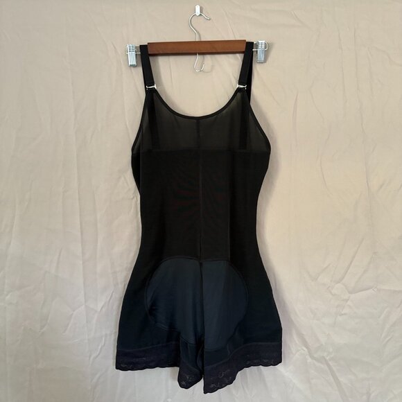 Shaperx Womens Black Open Bust Bodysuit/Fajas Tummy Control Size XL - Picture 4 of 12